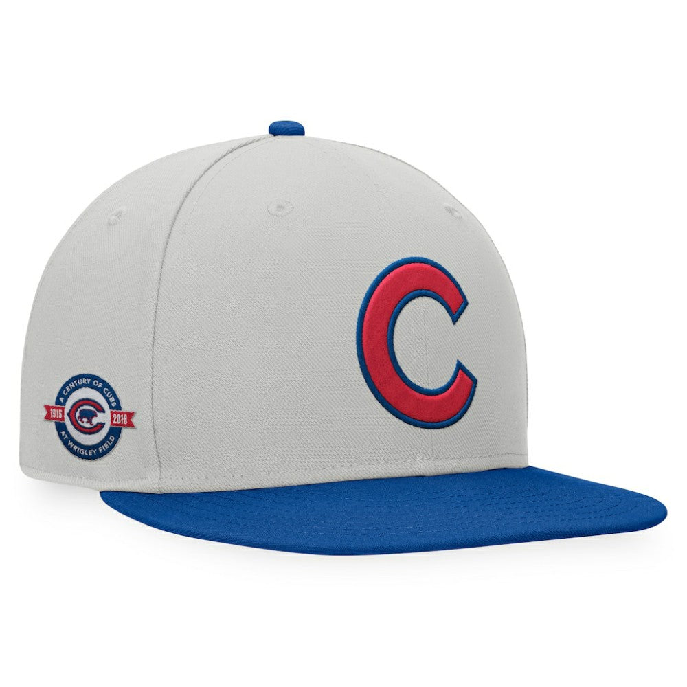 Chicago Cubs Fanatics Glory Days Two-Tone Snapback Hat - Gray/Royal Hats