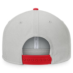Los Angeles Angels Fanatics Glory Days Two-Tone Snapback Hat - Gray/Red Hats