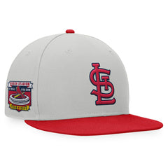 St. Louis Cardinals Fanatics Glory Days Two-Tone Snapback Hat - Gray/Red Hats