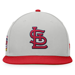 St. Louis Cardinals Fanatics Glory Days Two-Tone Snapback Hat - Gray/Red Hats