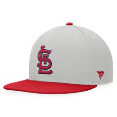 St. Louis Cardinals Fanatics Glory Days Two-Tone Snapback Hat - Gray/Red Hats