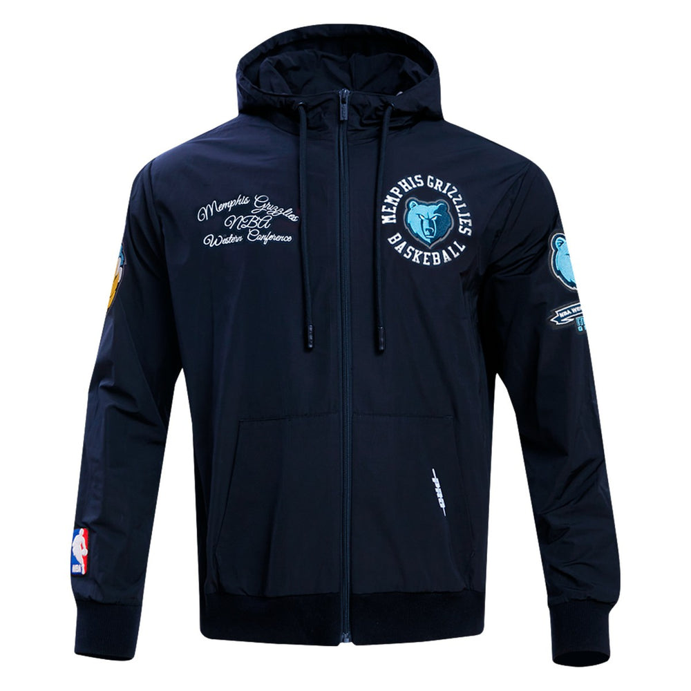 Memphis Grizzlies Pro Standard Hybrid Full-Zip Hoodie Navy