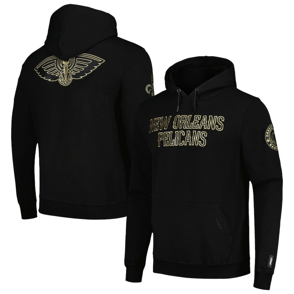 New Orleans Pelicans Pro Standard Black & Gold Pullover Hoodie