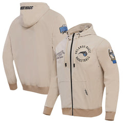 Orlando Magic Pro Standard Hybrid Full-Zip Hoodie Khaki