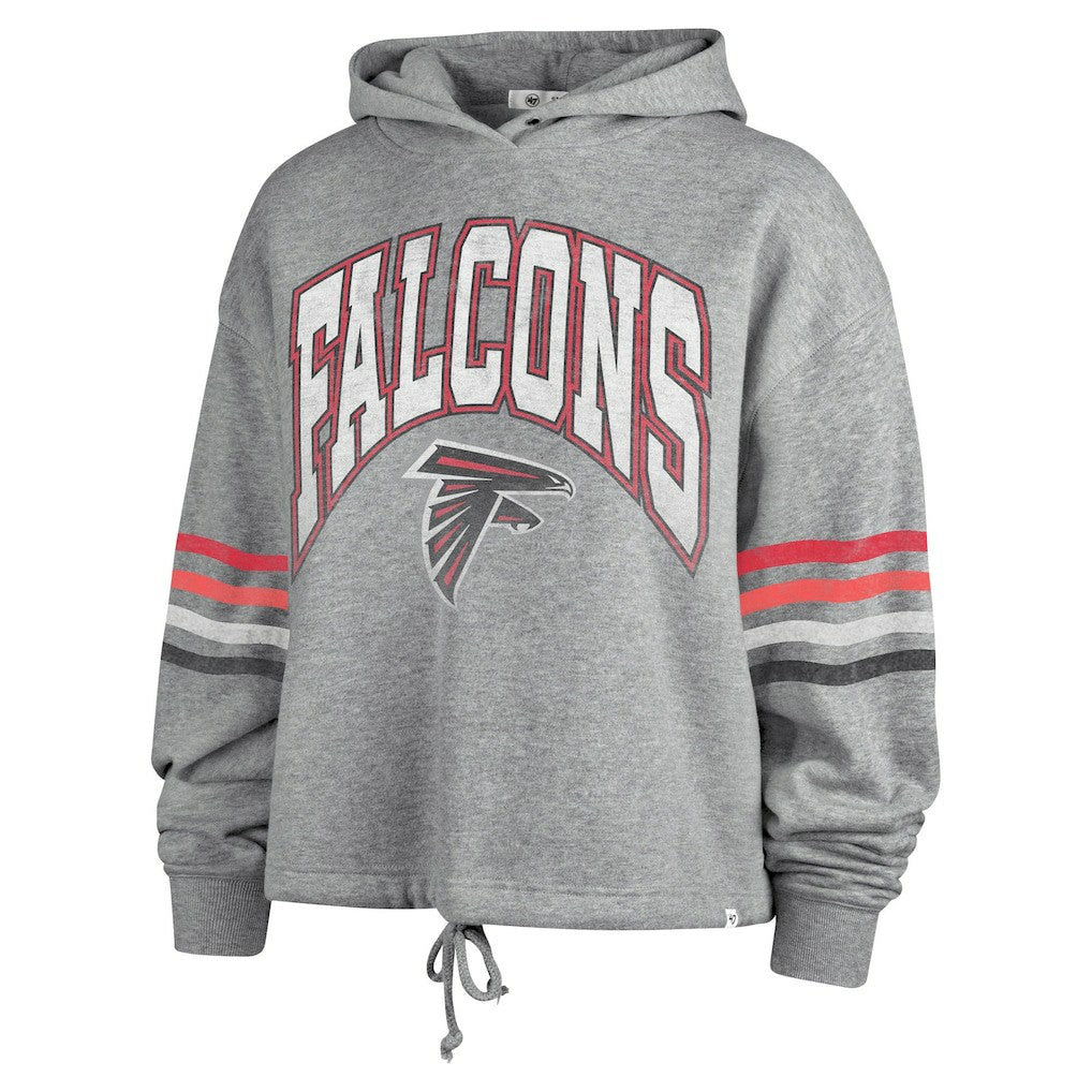 Atlanta Falcons '47 Women's Upland Bennett Pullover Hoodie Heather Gray