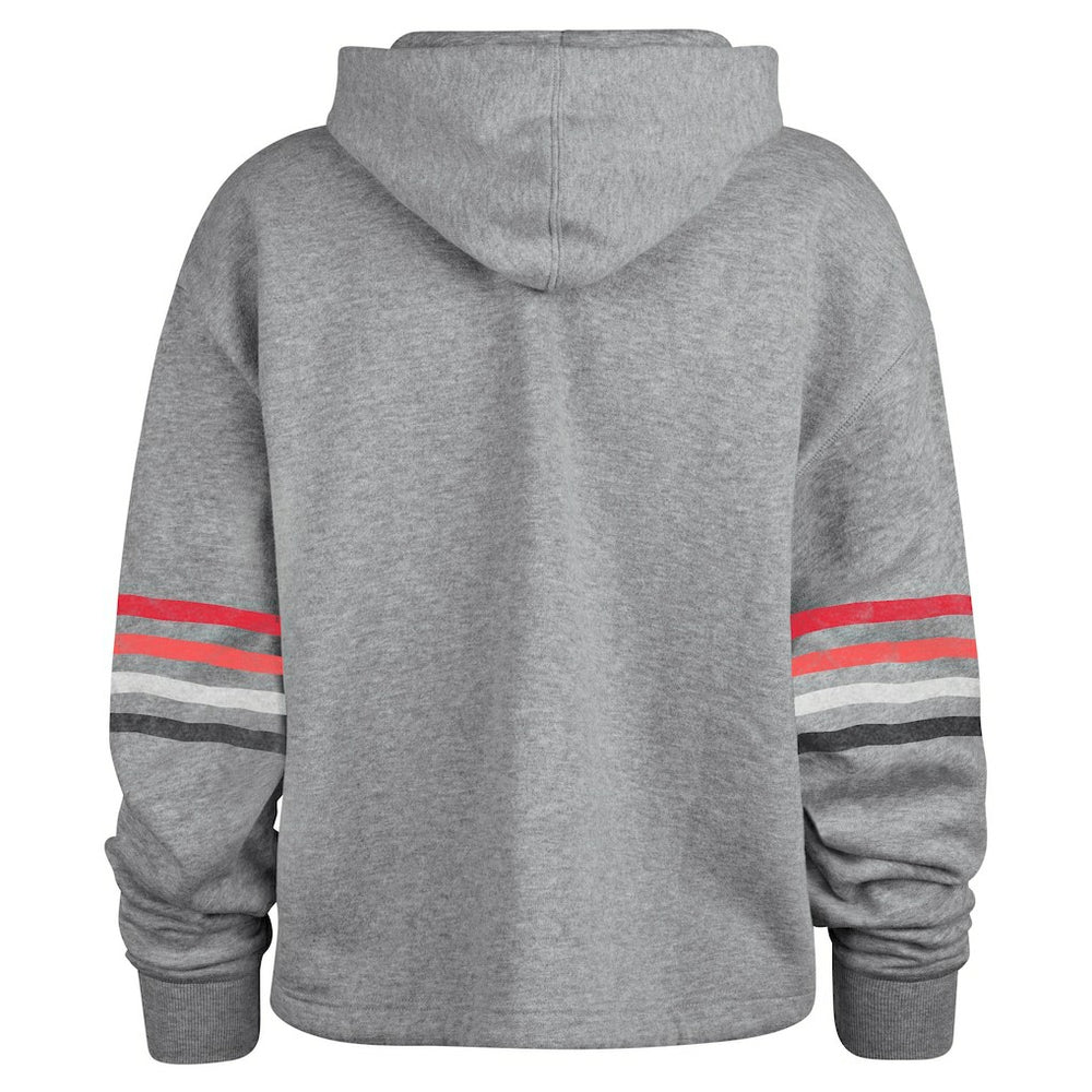Atlanta Falcons '47 Women's Upland Bennett Pullover Hoodie Heather Gray