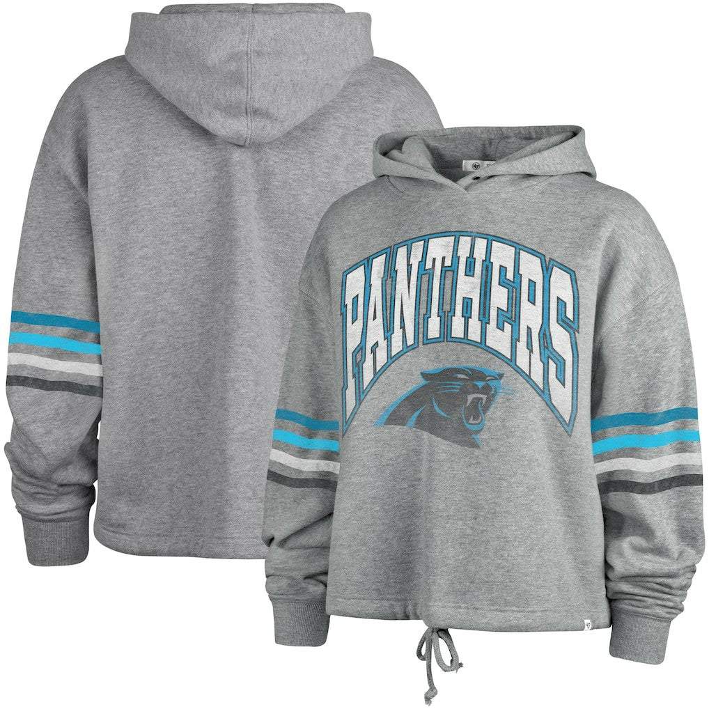 Carolina Panthers '47 Women's Upland Bennett Pullover Hoodie Heather Gray