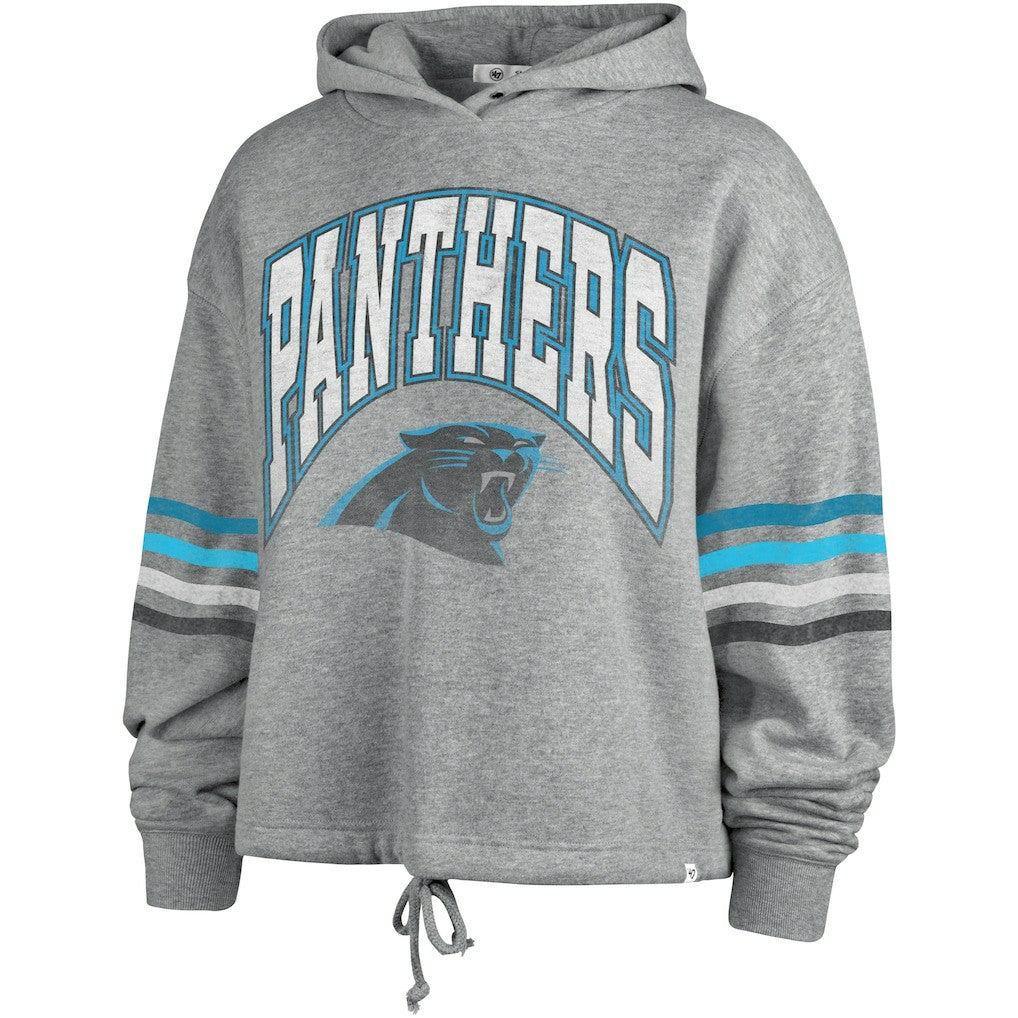 Carolina Panthers '47 Women's Upland Bennett Pullover Hoodie Heather Gray