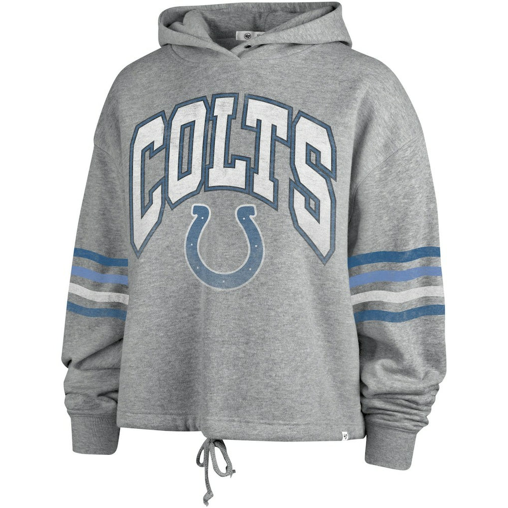 Indianapolis Colts '47 Women's Upland Bennett Pullover Hoodie Heather Gray