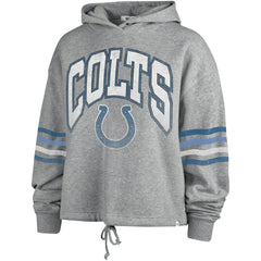 Indianapolis Colts '47 Women's Upland Bennett Pullover Hoodie Heather Gray