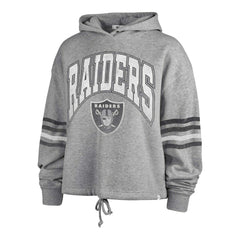 Las Vegas Raiders '47 Women's Upland Bennett Pullover Hoodie Heather Gray