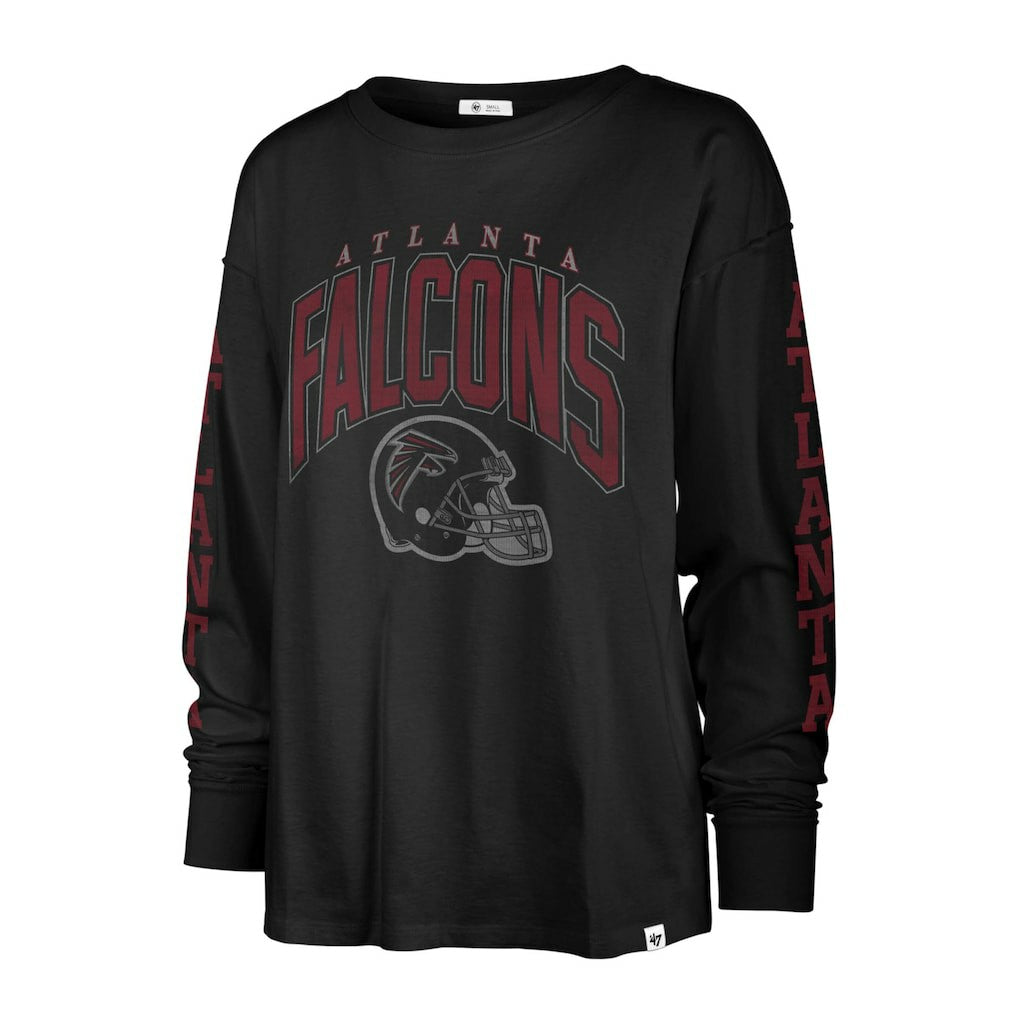 Atlanta Falcons '47 Women's Tom Cat Lightweight Long Sleeve T-Shirt Black