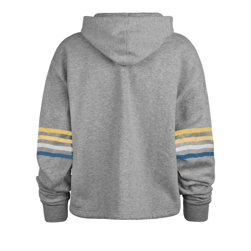 Los Angeles Chargers '47 Women's Upland Bennett Pullover Hoodie Heather Gray