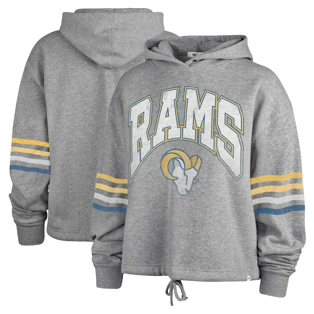 Los Angeles Rams '47 Women's Upland Bennett Pullover Hoodie Heather Gray