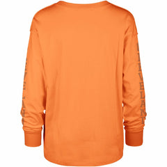 Cleveland Browns '47 Women's Tom Cat Lightweight Long Sleeve T-Shirt Orange
