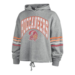 Tampa Bay Buccaneers '47 Women's Upland Bennett Pullover Hoodie Heather Gray