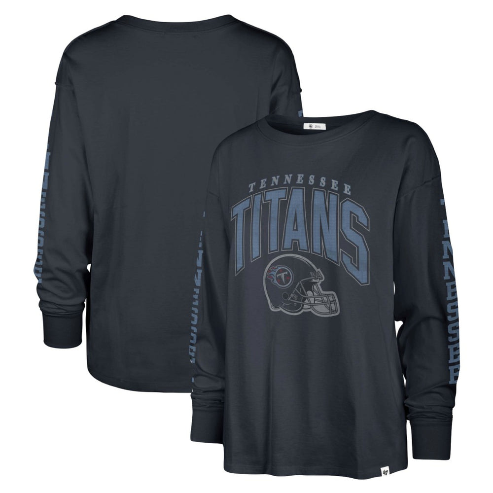 Tennessee Titans '47 Women's Tom Cat Lightweight Long Sleeve T-Shirt Navy