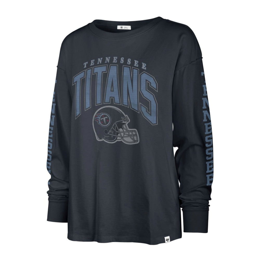 Tennessee Titans '47 Women's Tom Cat Lightweight Long Sleeve T-Shirt Navy