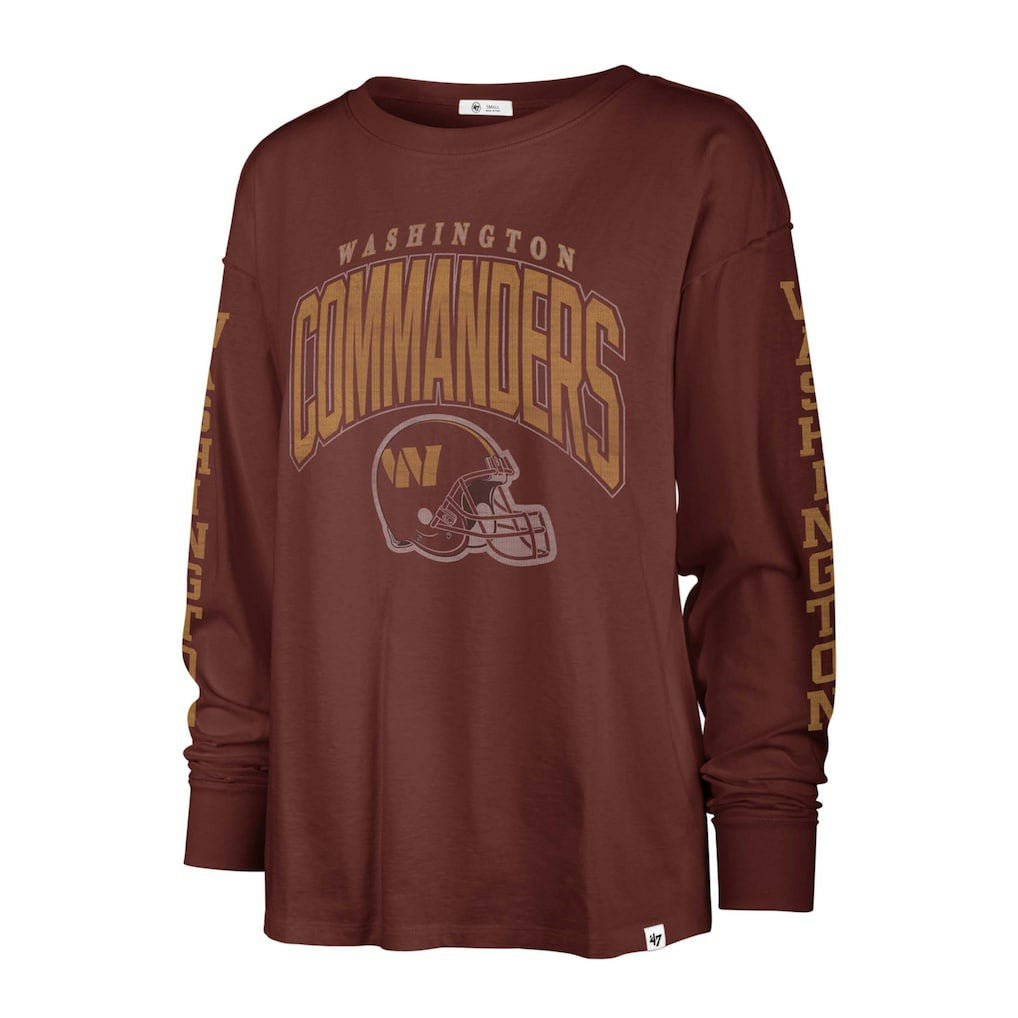 Washington Commanders '47 Women's Tom Cat Lightweight Long Sleeve T-Shirt Burgundy