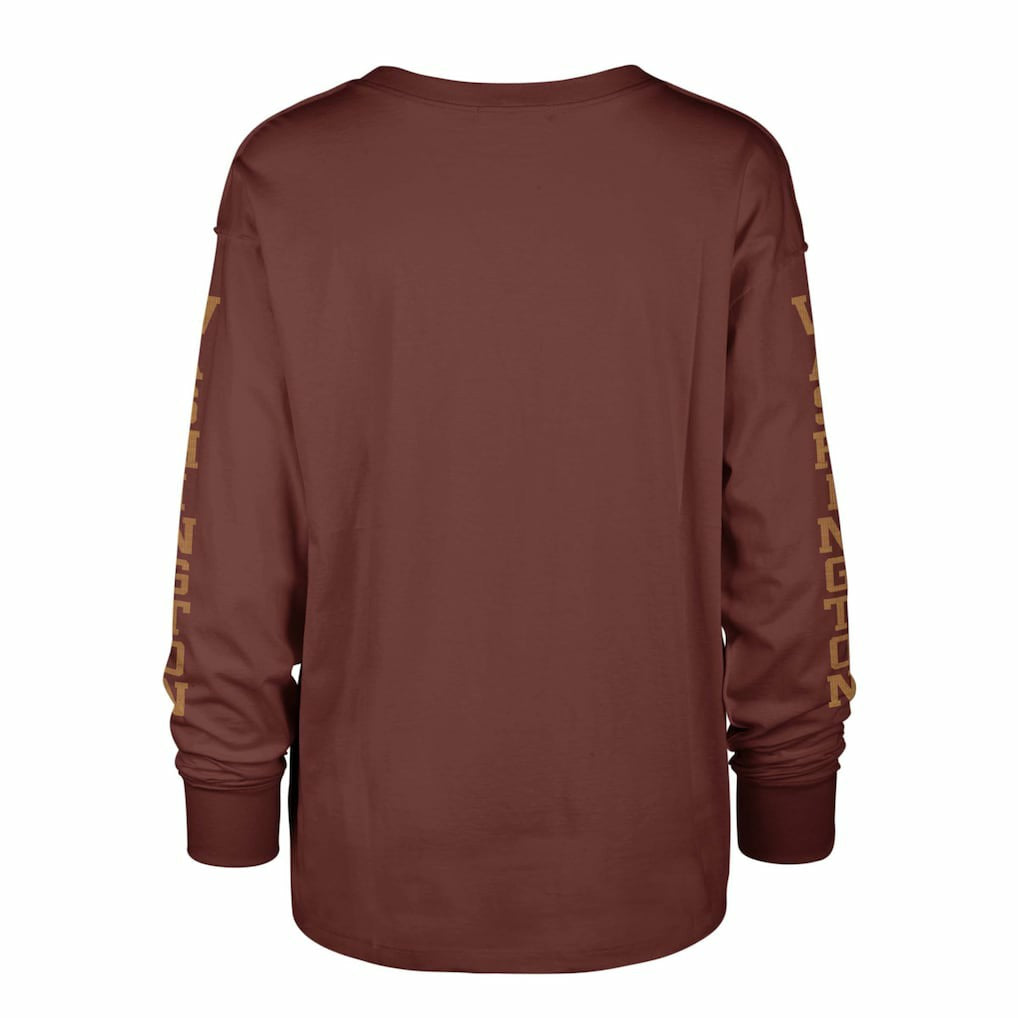 Washington Commanders '47 Women's Tom Cat Lightweight Long Sleeve T-Shirt Burgundy