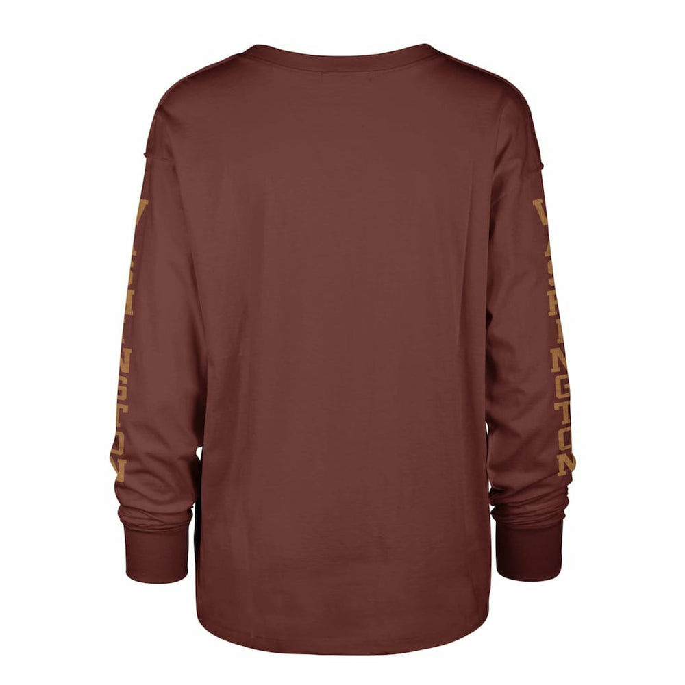 Washington Commanders '47 Women's Tom Cat Lightweight Long Sleeve T-Shirt Burgundy