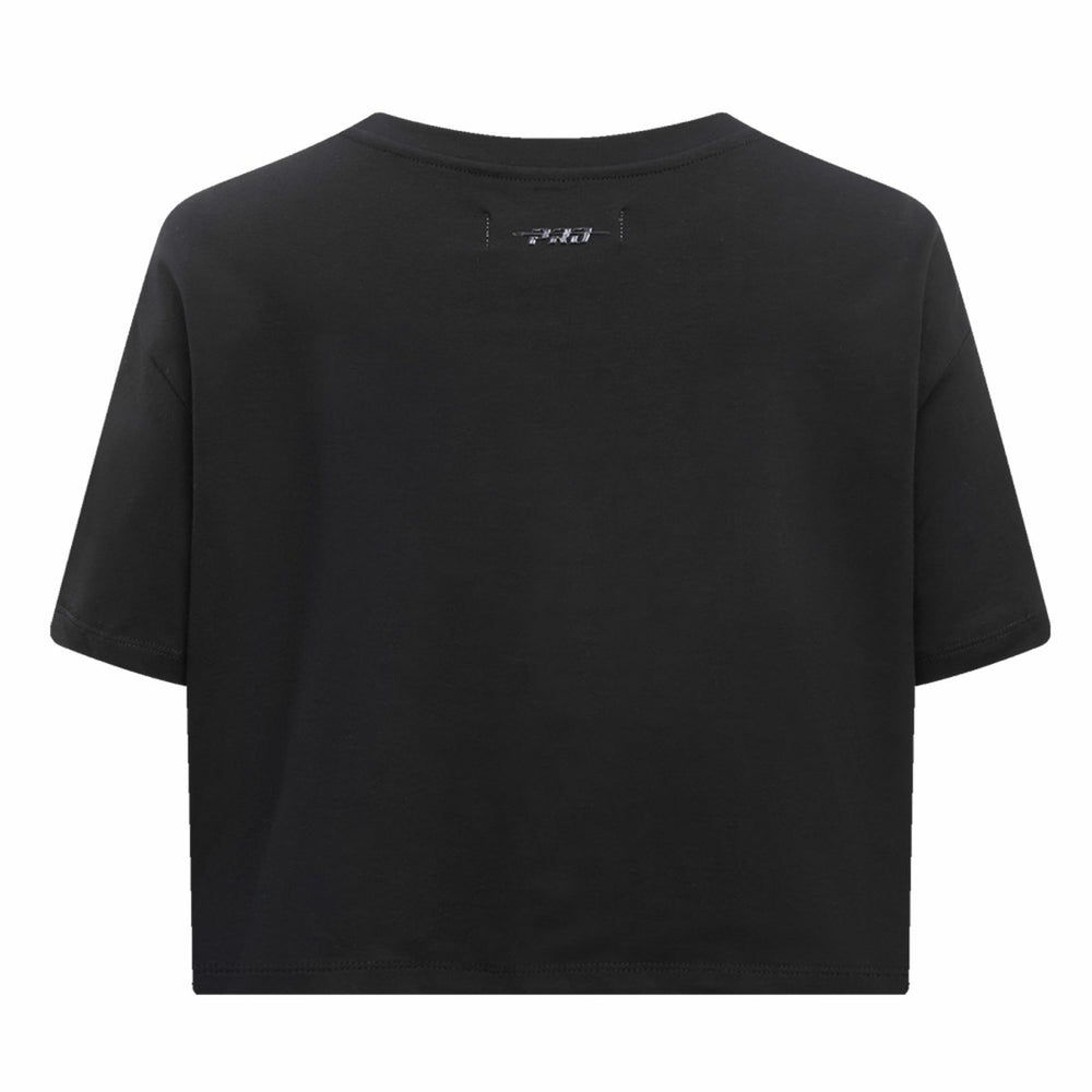 Los Angeles Lakers Pro Standard Women's Holiday Glam Boxy T-Shirt Black