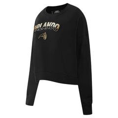 Orlando Magic Pro Standard Women's Glam Cropped Pullover Sweatshirt - Black