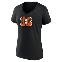Cincinnati Bengals Women's Mother's Day V-Neck T-Shirt Black