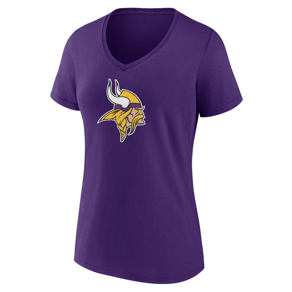 Minnesota Vikings Women's Mother's Day V-Neck T-Shirt Purple