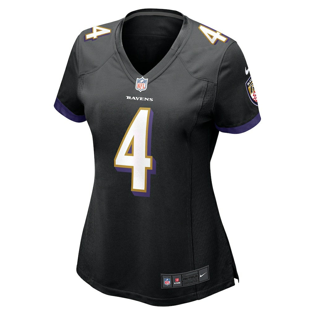 Zay Flowers Baltimore Ravens Women's Alternate Game Jersey Black