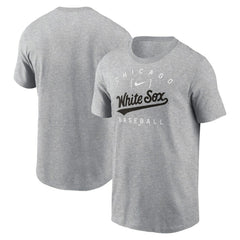 Chicago White Sox Nike Home Team Athletic Arch T-Shirt - Heather Gray T-shirts