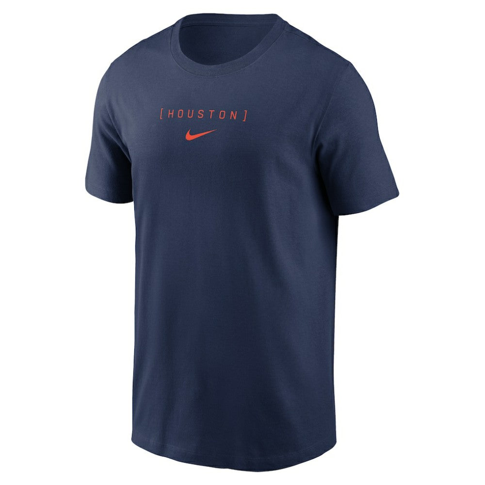 Houston Astros Nike Large Logo Back Stack T-Shirt - Navy T-shirts