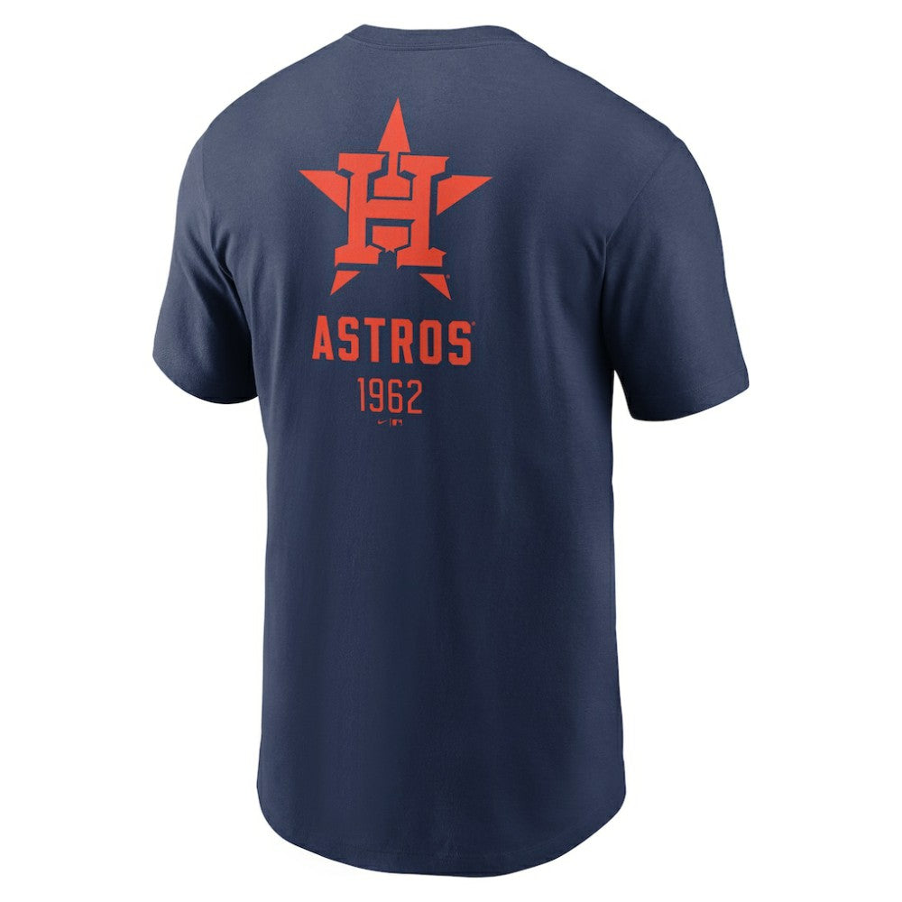 Houston Astros Nike Large Logo Back Stack T-Shirt - Navy T-shirts