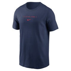 Cleveland Guardians Nike Large Logo Back Stack T-Shirt - Navy T-shirts