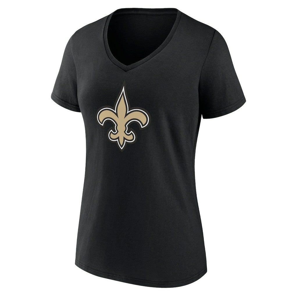 New Orleans Saints Women's Mother's Day V-Neck T-Shirt Black