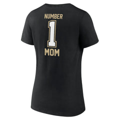 New Orleans Saints Women's Mother's Day V-Neck T-Shirt Black