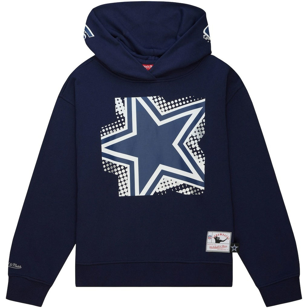 Dallas Cowboys Women's Gridiron Classics Big Face 7.0 Pullover Hoodie Navy