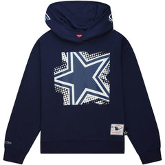 Dallas Cowboys Women's Gridiron Classics Big Face 7.0 Pullover Hoodie Navy