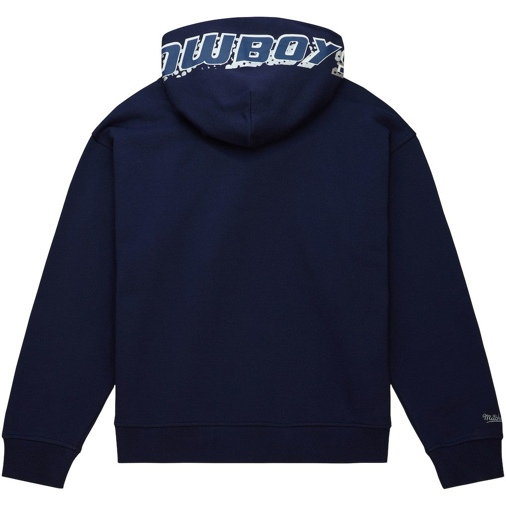 Dallas Cowboys Women's Gridiron Classics Big Face 7.0 Pullover Hoodie Navy