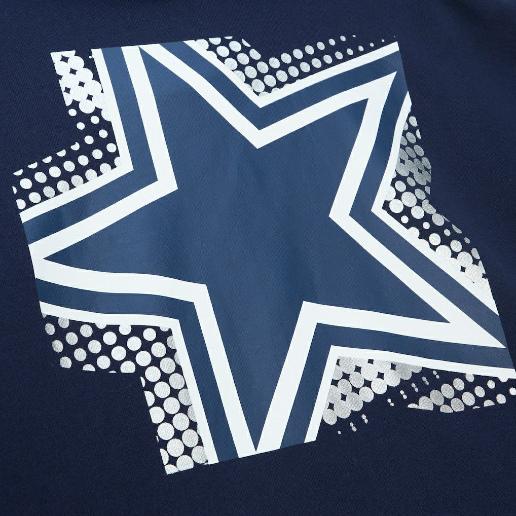 Dallas Cowboys Women's Gridiron Classics Big Face 7.0 Pullover Hoodie Navy