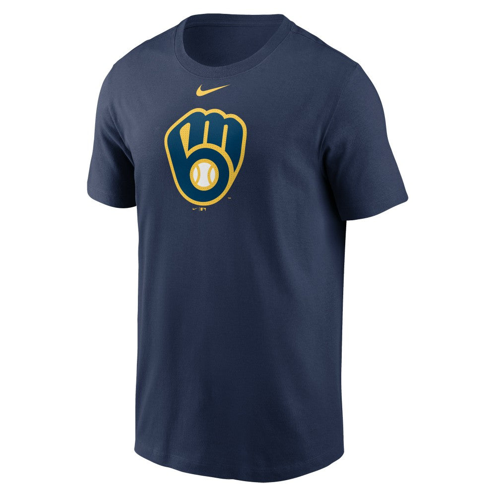 Milwaukee Brewers Nike Fuse Large Logo T-Shirt - Navy T-shirts