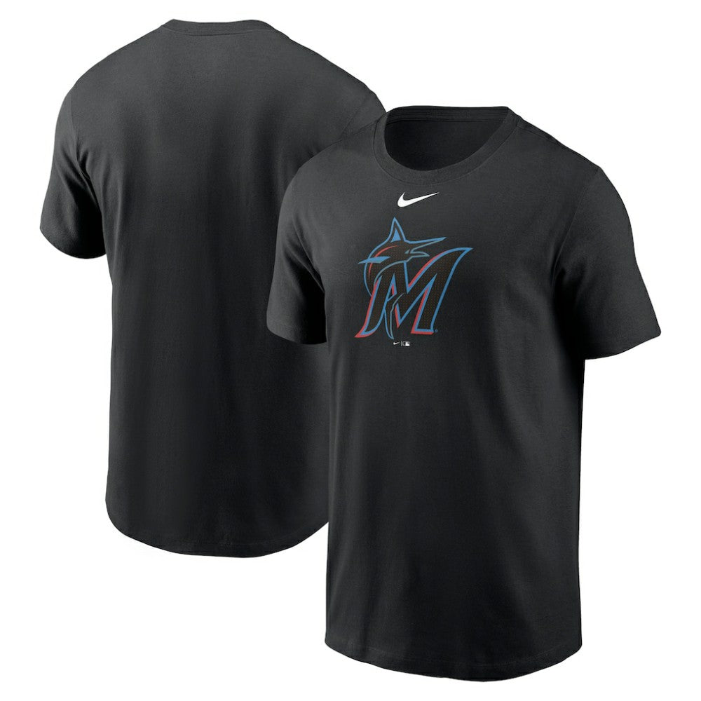 Miami Marlins Nike Fuse Large Logo T-Shirt - Black T-shirts