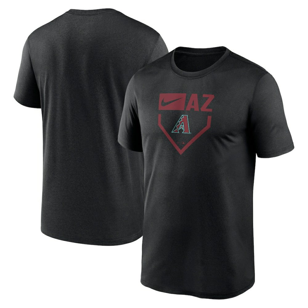 Arizona Diamondbacks Nike Home Plate Icon Legend Performance T-Shirt - Black T-shirts