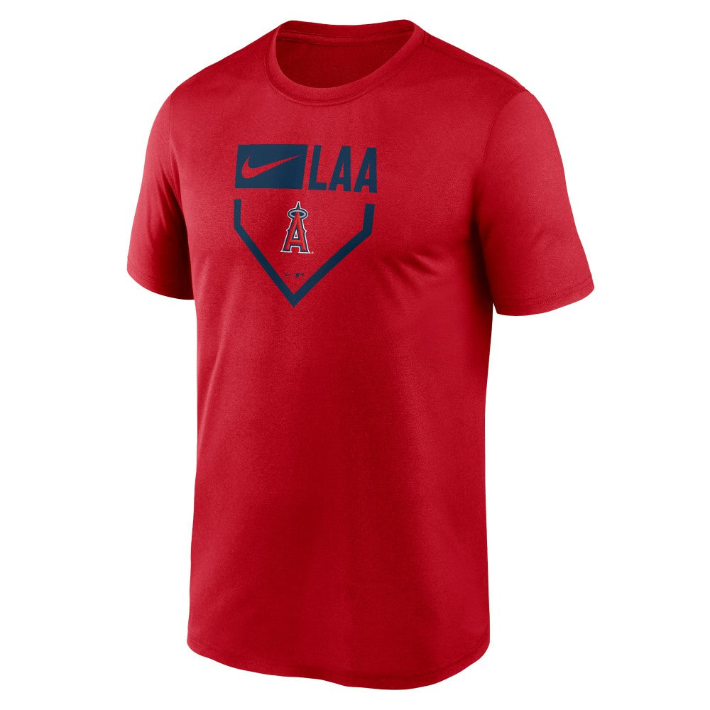 Los Angeles Angels Nike Home Plate Icon Legend Performance T-Shirt - Red T-shirts