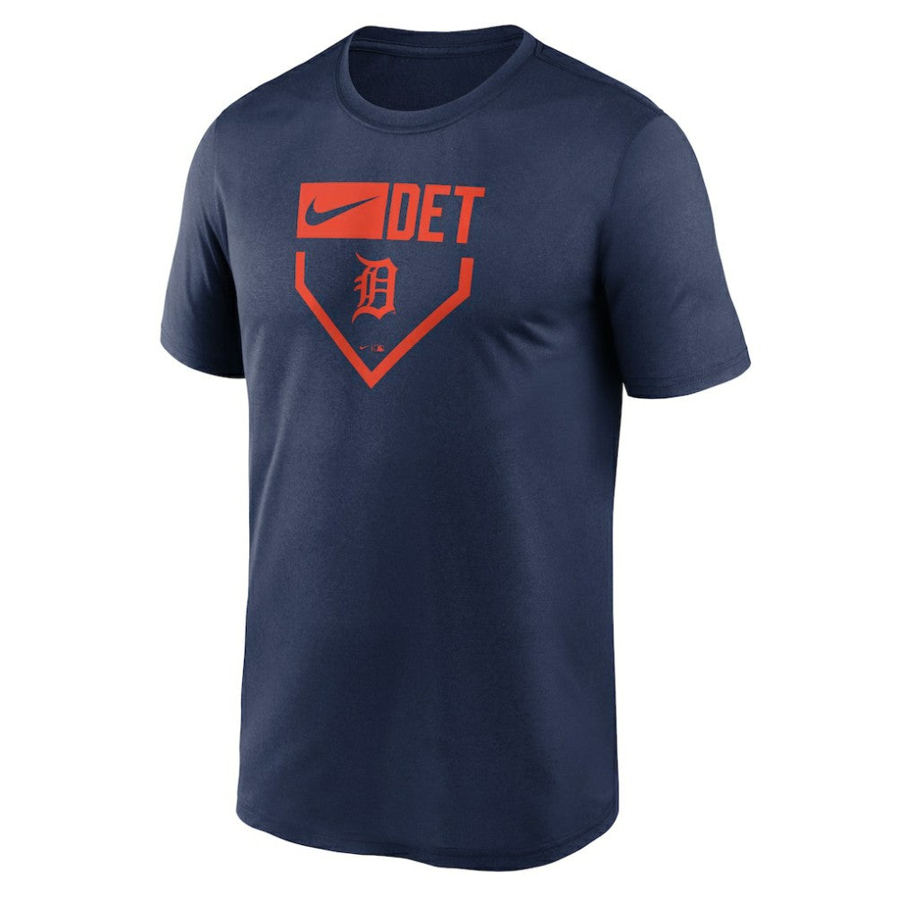 Detroit Tigers Nike Home Plate Icon Legend Performance T-Shirt - Navy T-shirts