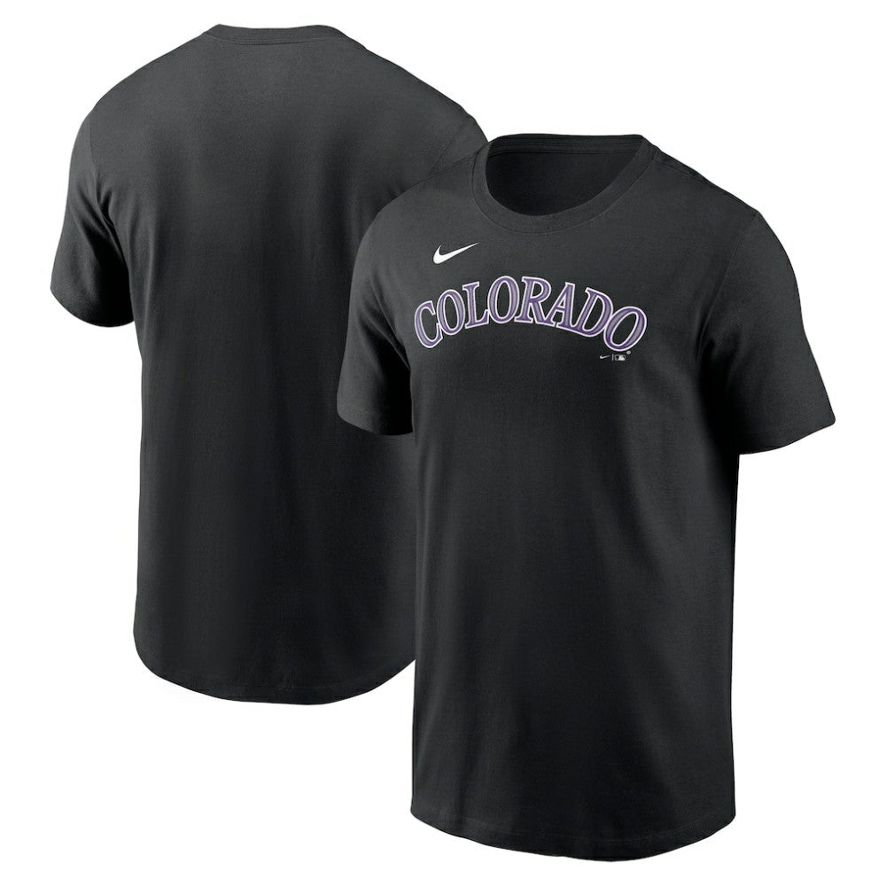 Colorado Rockies Nike Fuse Wordmark T-Shirt - Black T-shirts