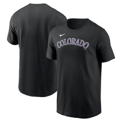 Colorado Rockies Nike Fuse Wordmark T-Shirt - Black T-shirts