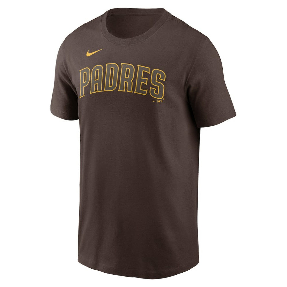 San Diego Padres Nike Fuse Wordmark T-Shirt - Brown T-shirts