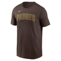 San Diego Padres Nike Fuse Wordmark T-Shirt - Brown T-shirts