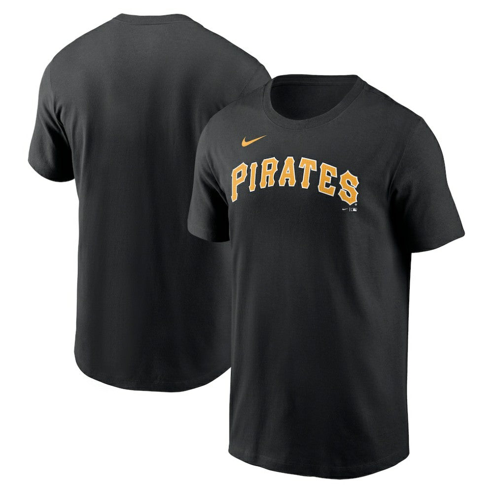Pittsburgh Pirates Nike Fuse Wordmark T-Shirt - Black T-shirts